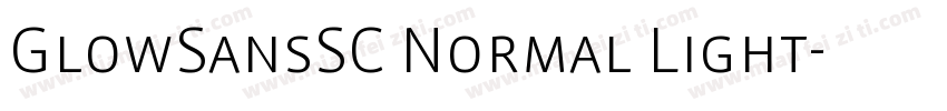 GlowSansSC Normal Light字体转换
